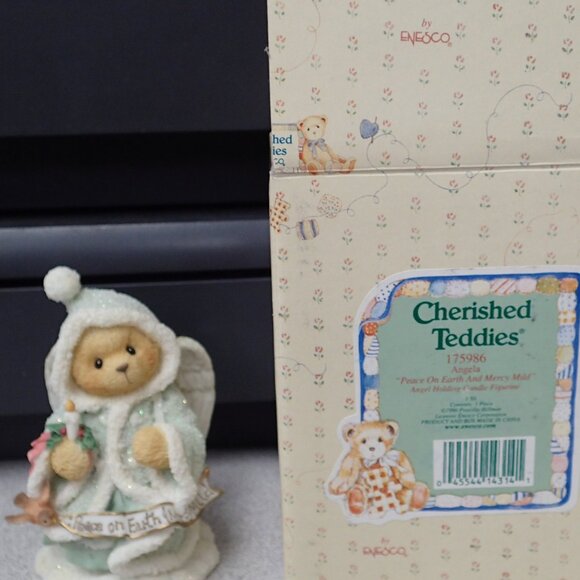 Cherished Teddies Angela "Peace on Earth and Merry Mild" Angel Figure - Picture 1 of 8